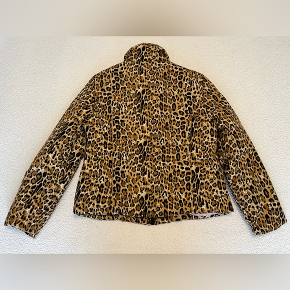 Newport News Leopard Print Lightweight Puffer Jacket - Picture 4 of 4